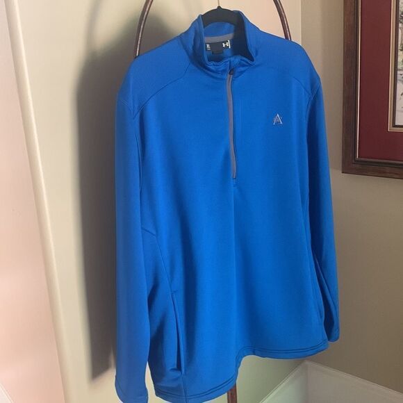 Under Armour Blue XL Half Zip Pullover - Picture 1 of 9